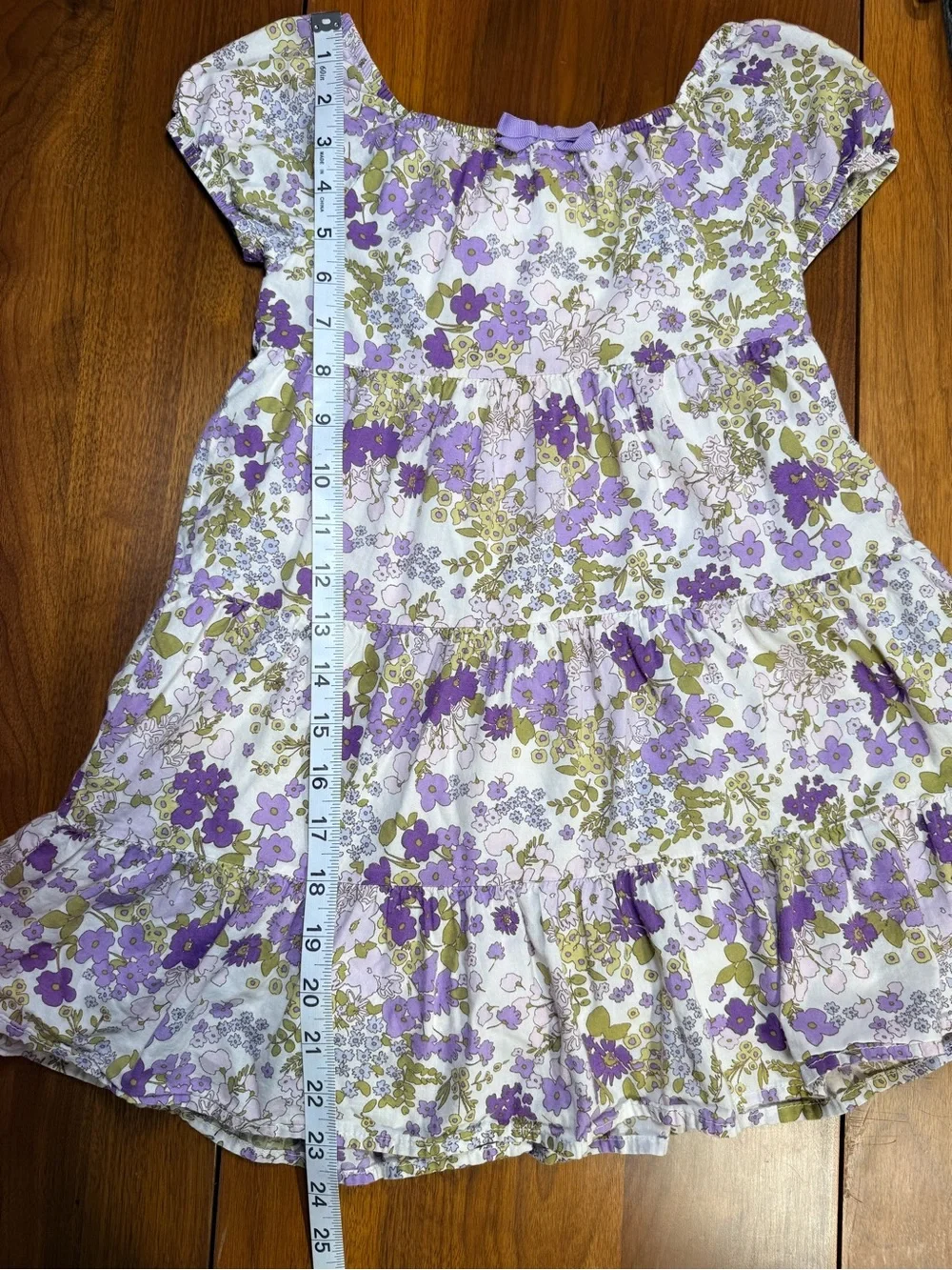 Gymboree floral purple dress size 5